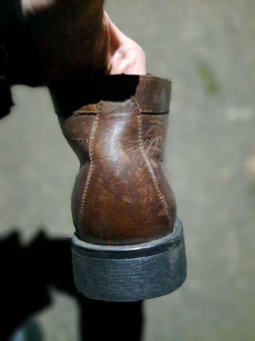 Утеплені Шкіряні Чоловічі Черевики Теплі | Кожаные Ботинки 42 - GALLUS