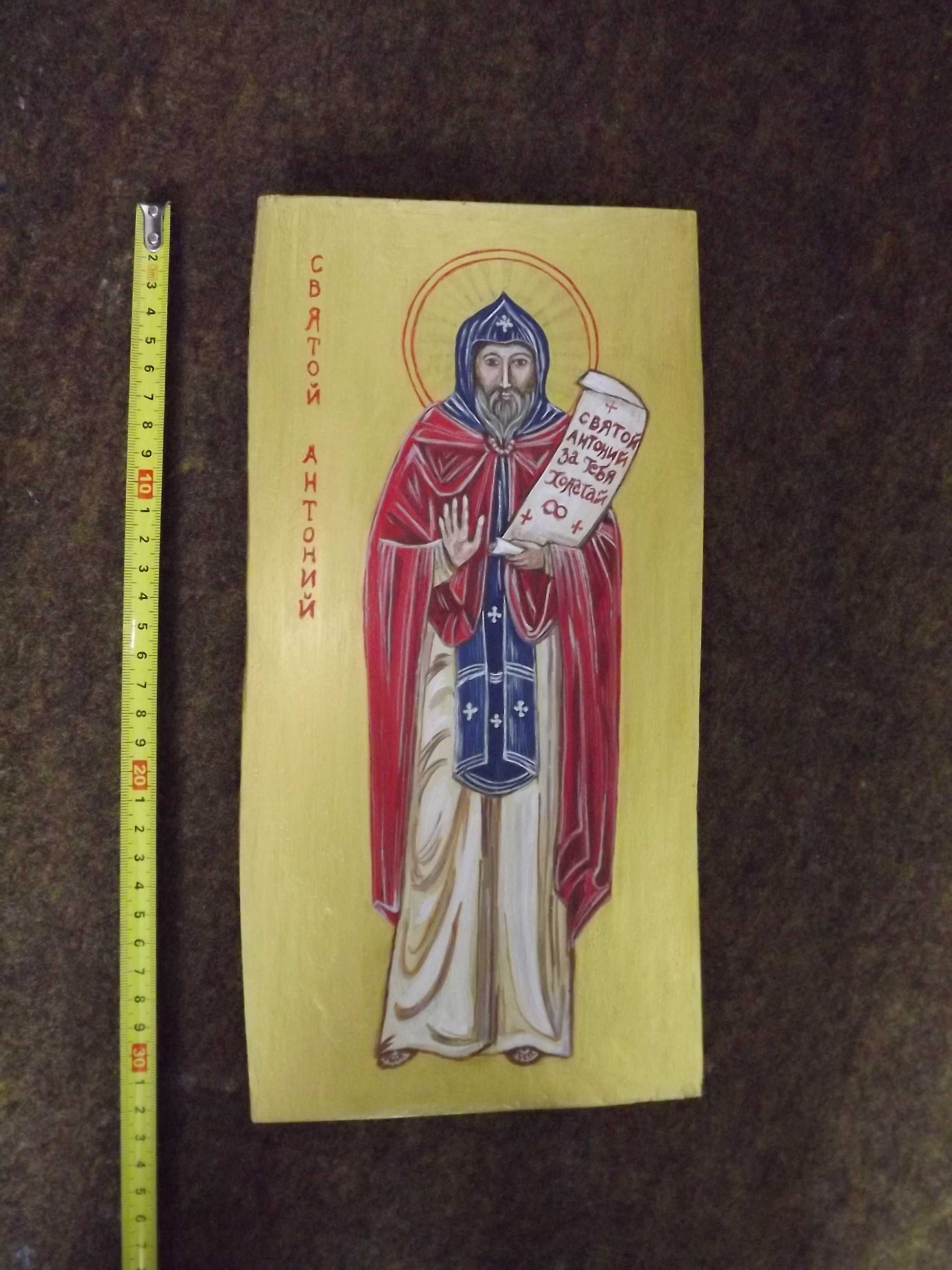 św. Antoni rękodzieło,ikona współczesna