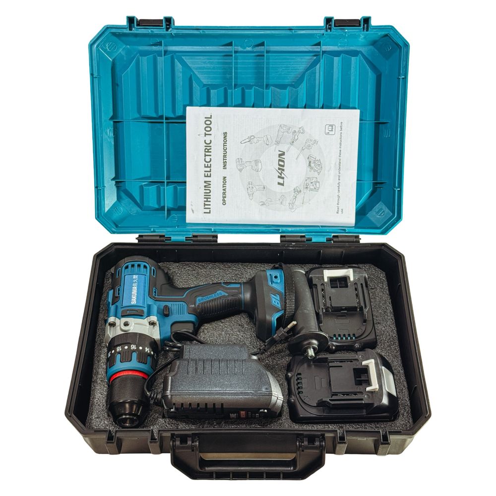 Аккумуляторная дрель шуруповерт SAKUMA CD8521B Brush Less