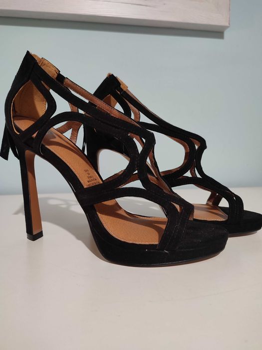 Sandałki klapki H&M rozmiar 39 obcas 12cm