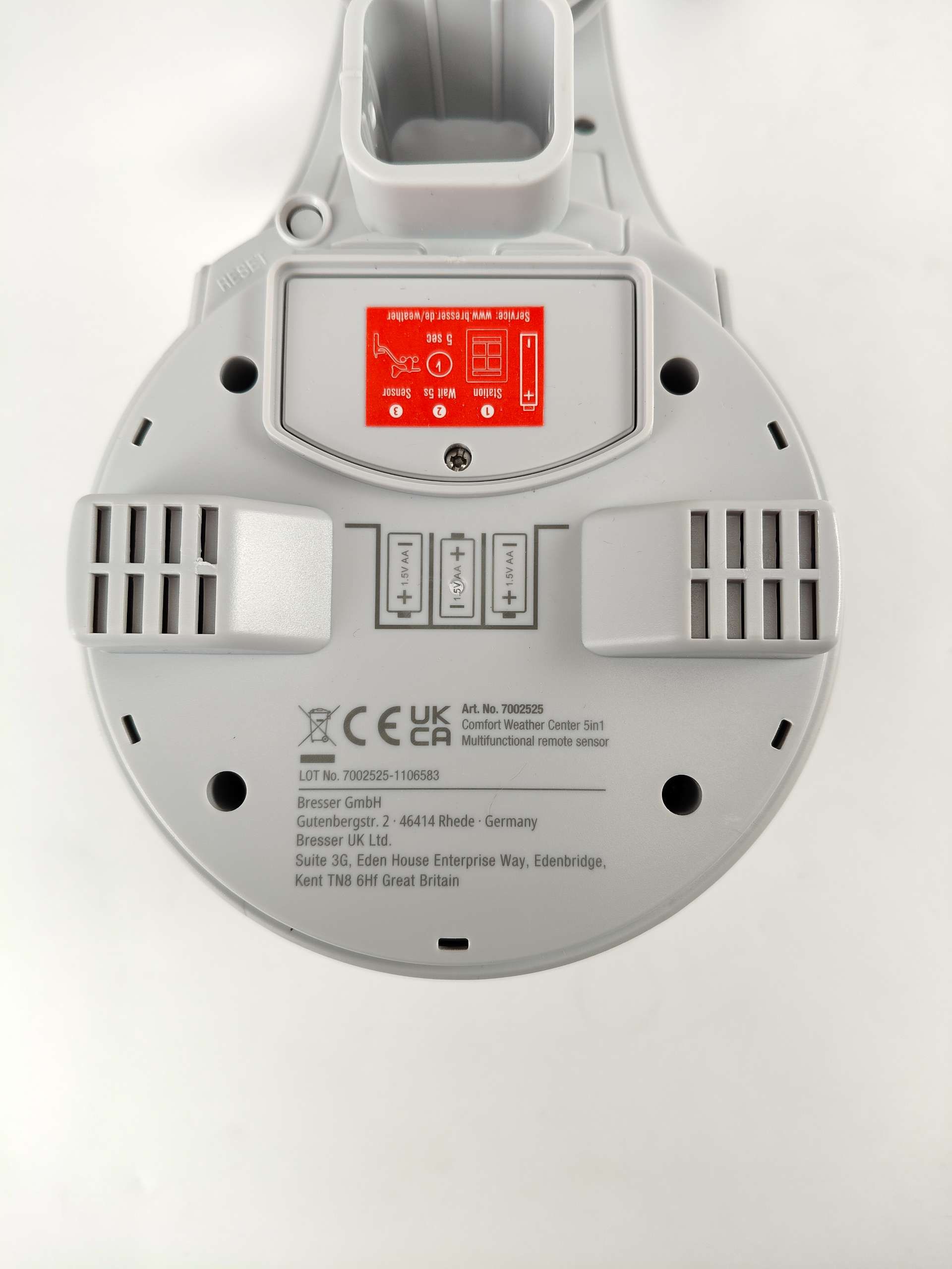 Stacja pogody Bresser 5w1 kolorowa anemometr, deszczomierz