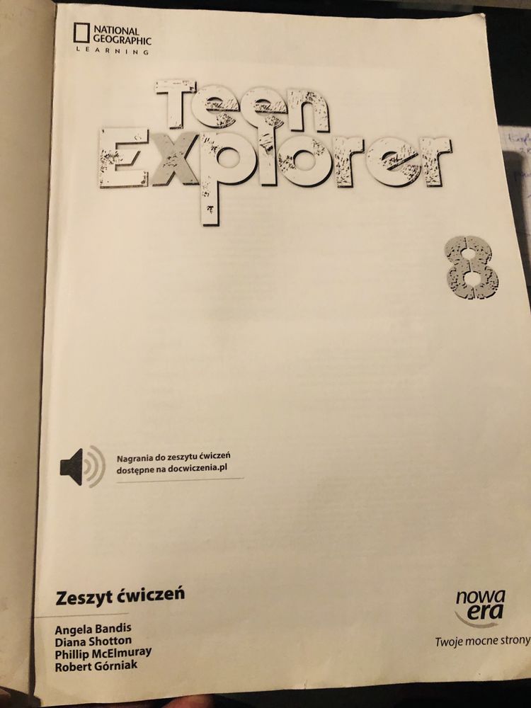 Teen Explorer 8 zeszyt ćwiczeń Nowa Era