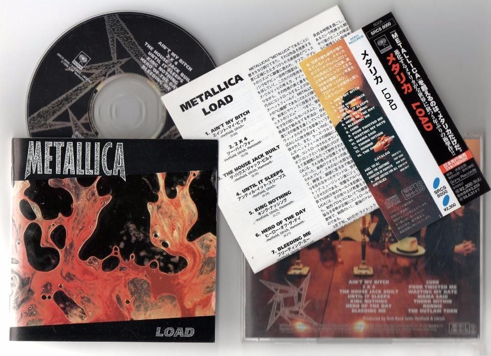 Metallica "Load" CD, edição japonesa COMO NOVO