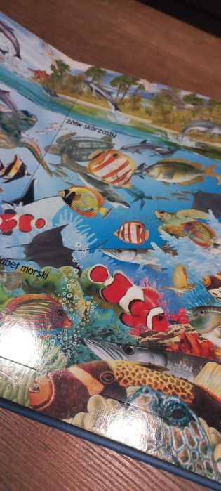 Książka Zwierzęta wodne z 8 układankami puzzle