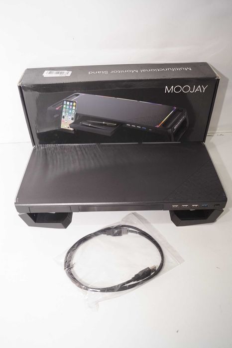 1320 MOOJAY Składana podstawka stojak pod monitor gamingowa RGB usb