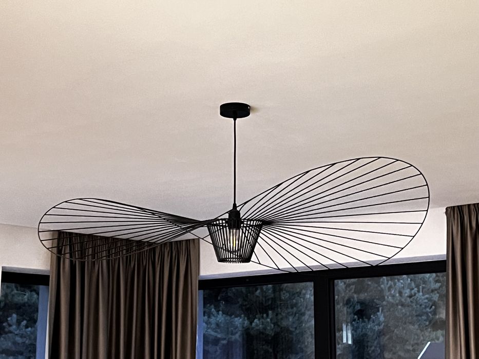 Lampa jak Vertigo 120 cm duża srednica czarna