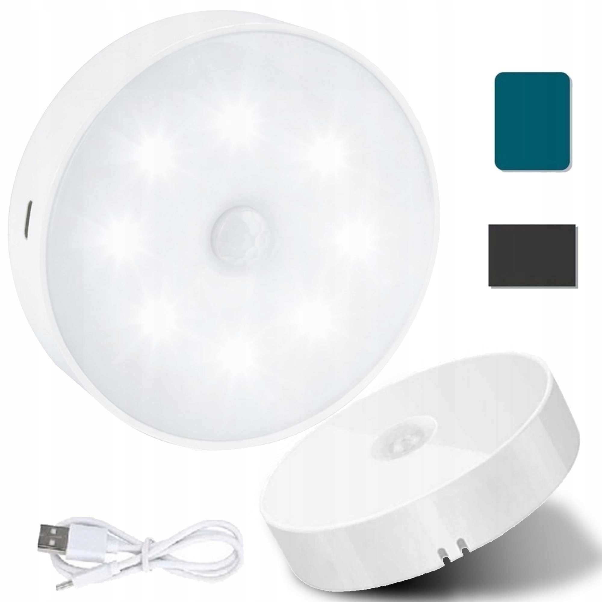 Lampka nocna LED bezprzewodowa z czujnikiem ruchu i zmierzchu magnes