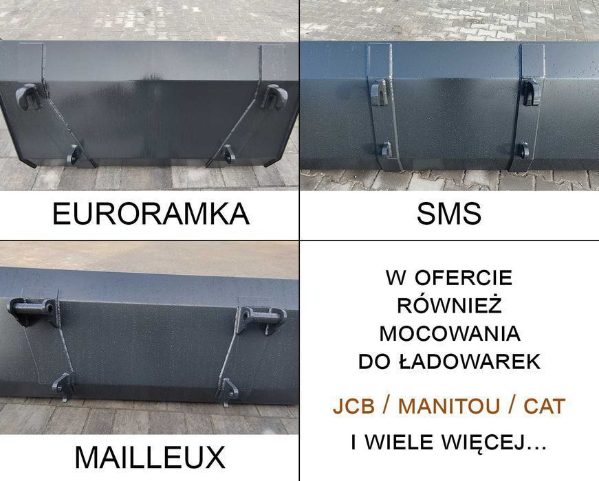 WZMOCNIONA Łyżka mocowania EURO SMS Mailleux Faucheux - DOSTAWA