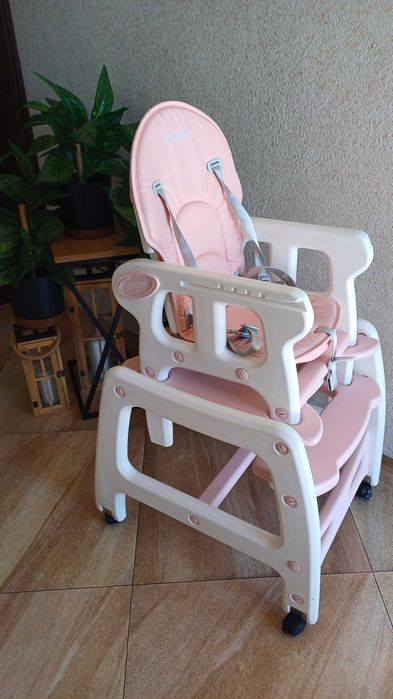Krzesełko do karmienia ze stoliczkiem składane wielofunkcyjne 5w1