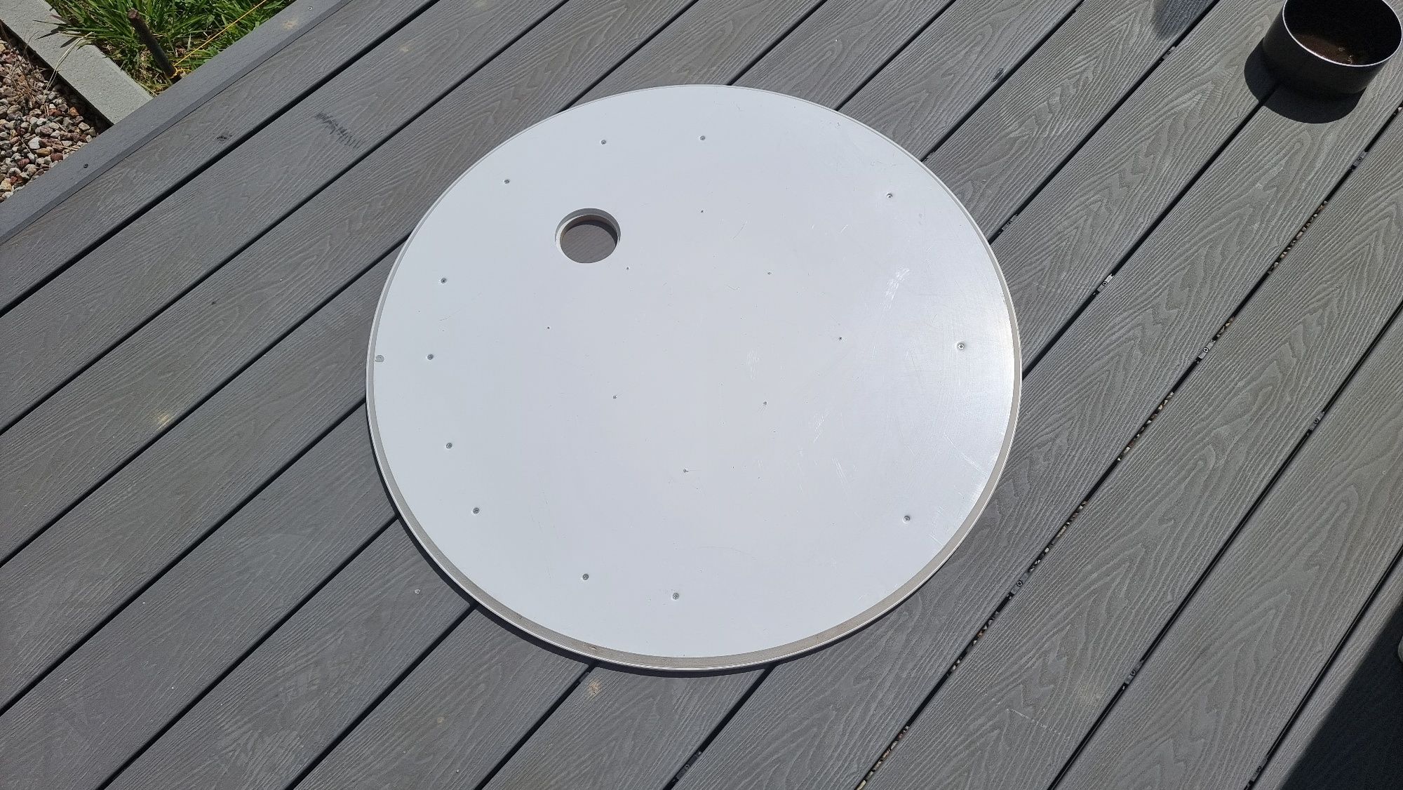 Laminowany blat do stołu, stolika z otworem o średnicy 85 cm