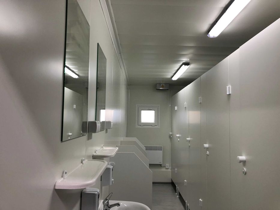 kontener sanitarny, kontener, kontener z WC, kontener z łazienką