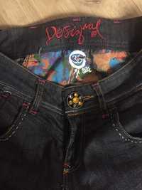 Desigual jeansy 3/4 spodnie rybaczki