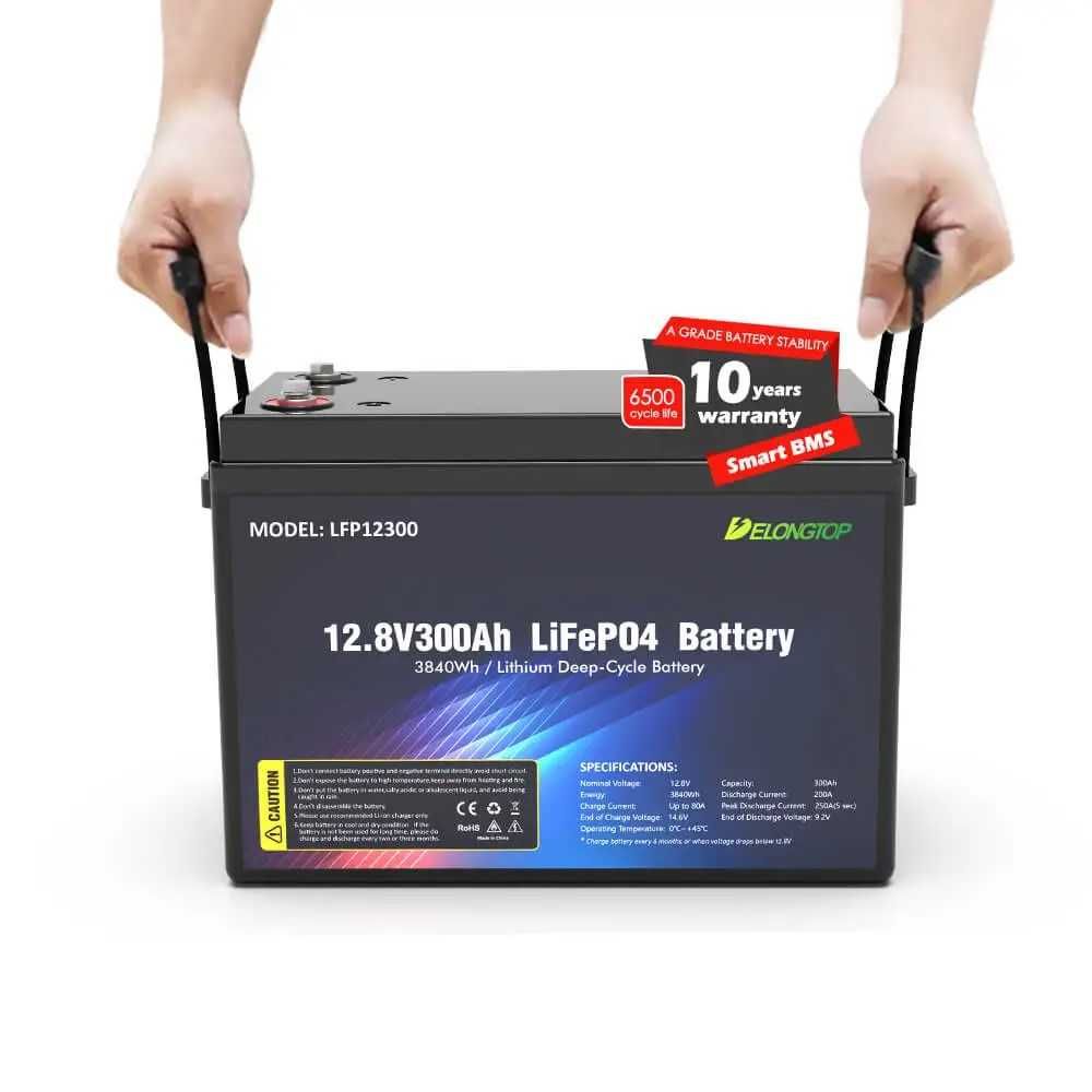 12,8V 300Ah  12V 3840Wh LiFePO4 Bateria Bluetooth Aplikacja