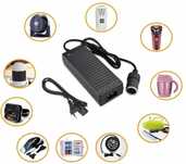 Adapter zasilania 230V na 12V przejściówka na gniazdo zapalniczki 120W