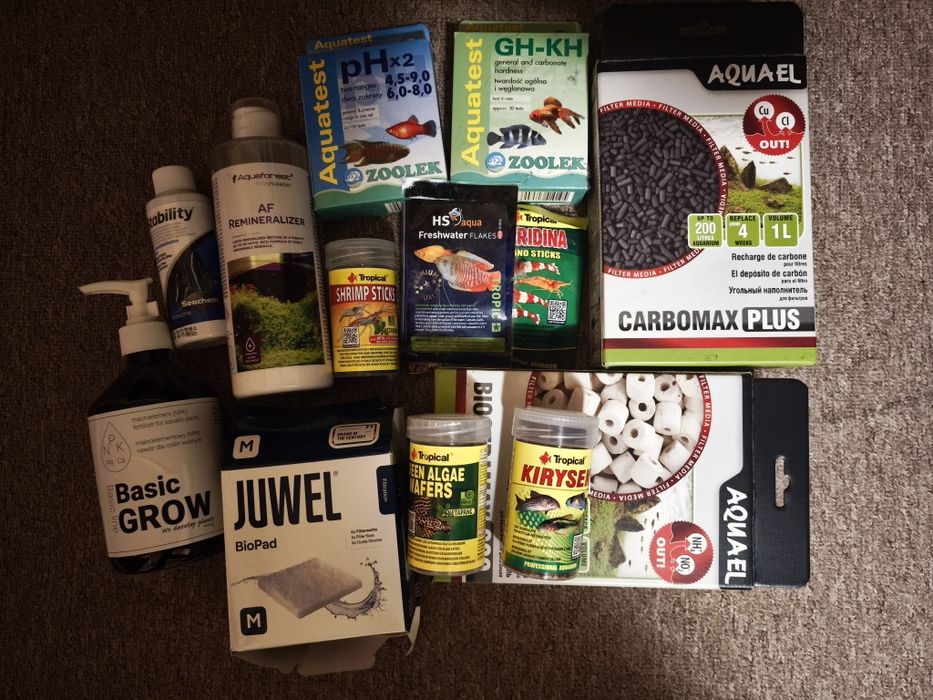 Pozostałości po akwariach