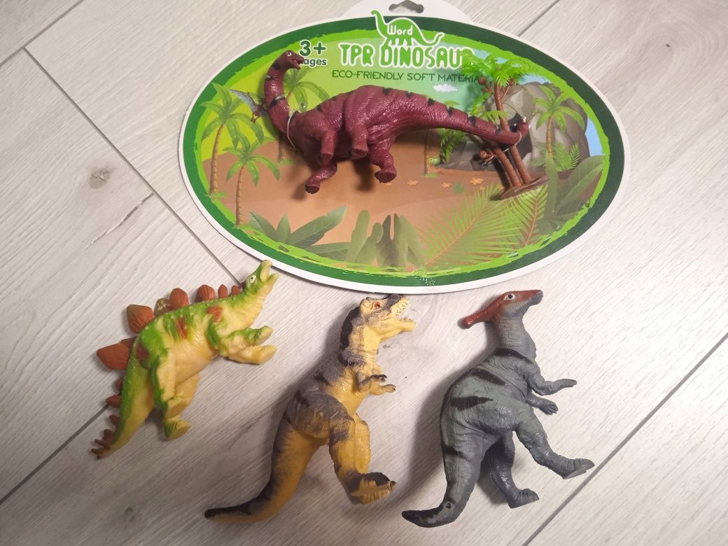 Лот динозаврів! TPR Dinosaur Eco-friendly 3+. 4 динозавра