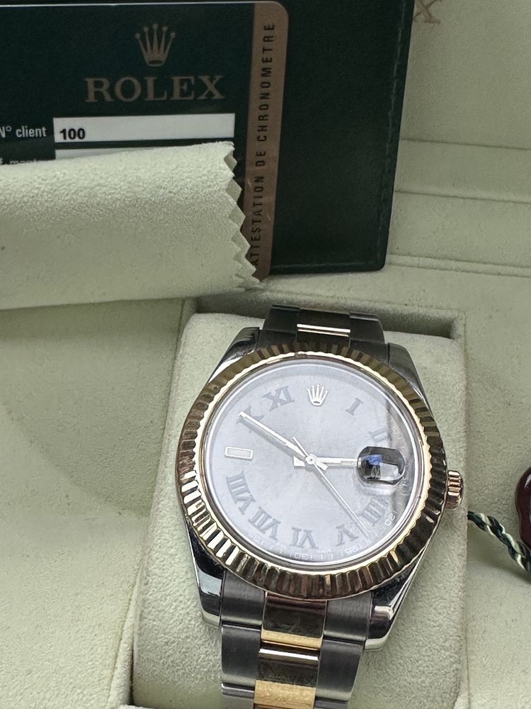 Rolex DateJust Winbledon Dial gold sal oyster