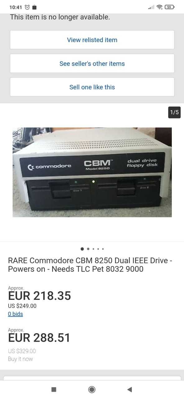 Computer Commodore 8032-SK - sprawne +  stacja 8250