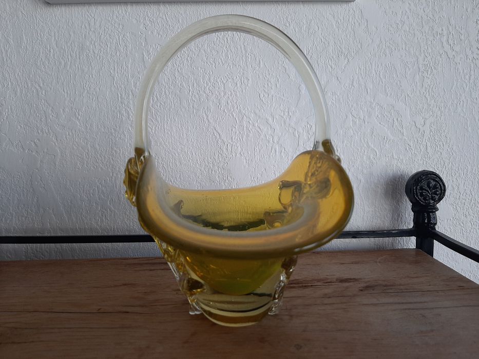 Цукерниця, ваза гутне скло СССР