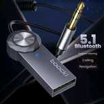 Transmiter Bluetooth 5.1  samochodowy - adapter do AUX i USB