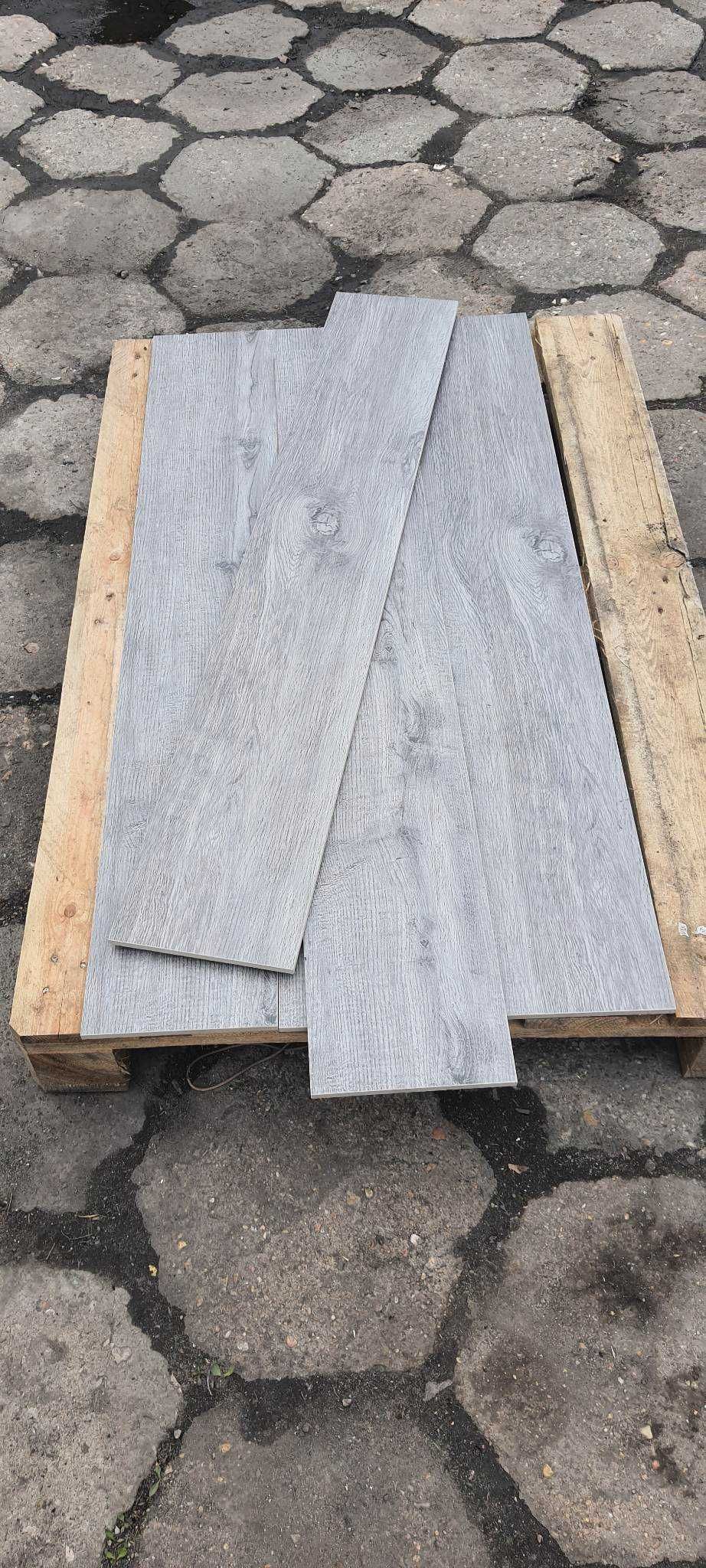Płytki Podłogowe Ścienne Gres Drewno Bosque Grey 20x120 gat.1/2 Szary