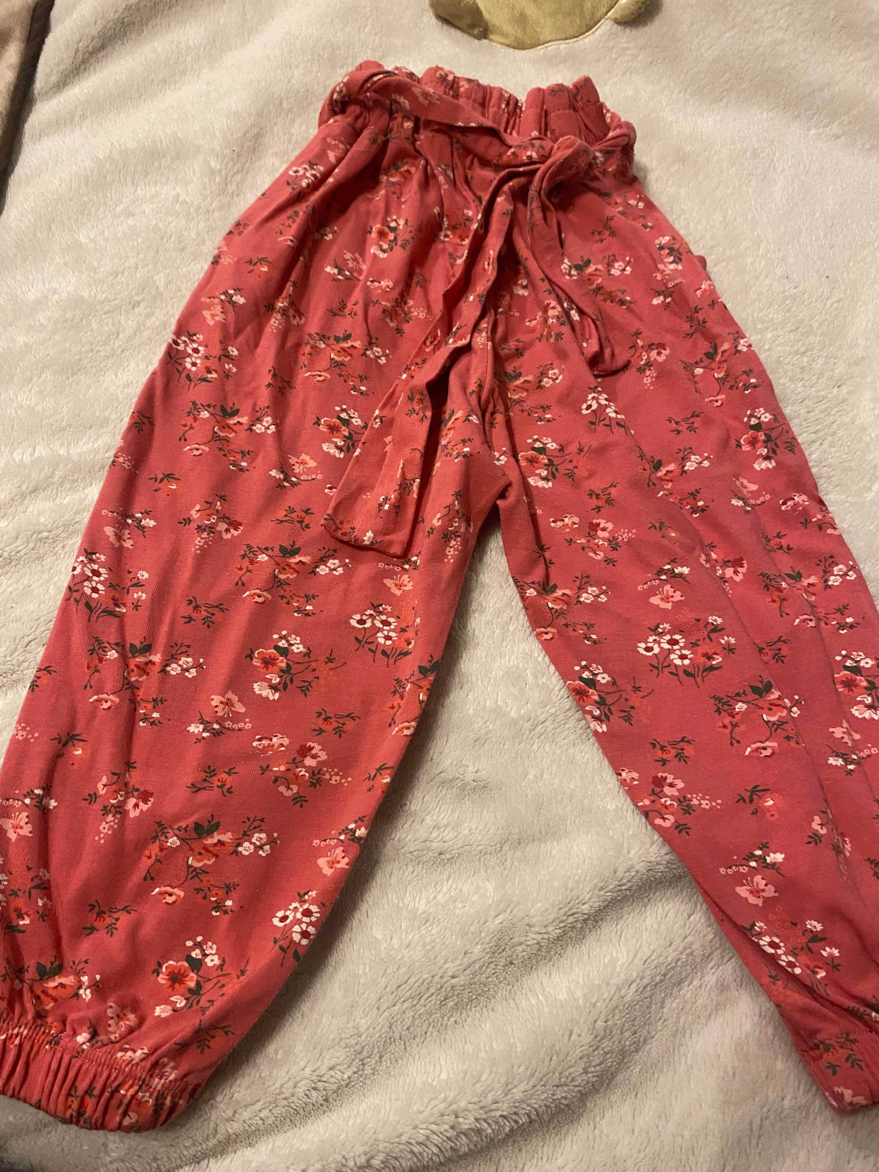 Spodnie różowe dla dziewczynki r 98
