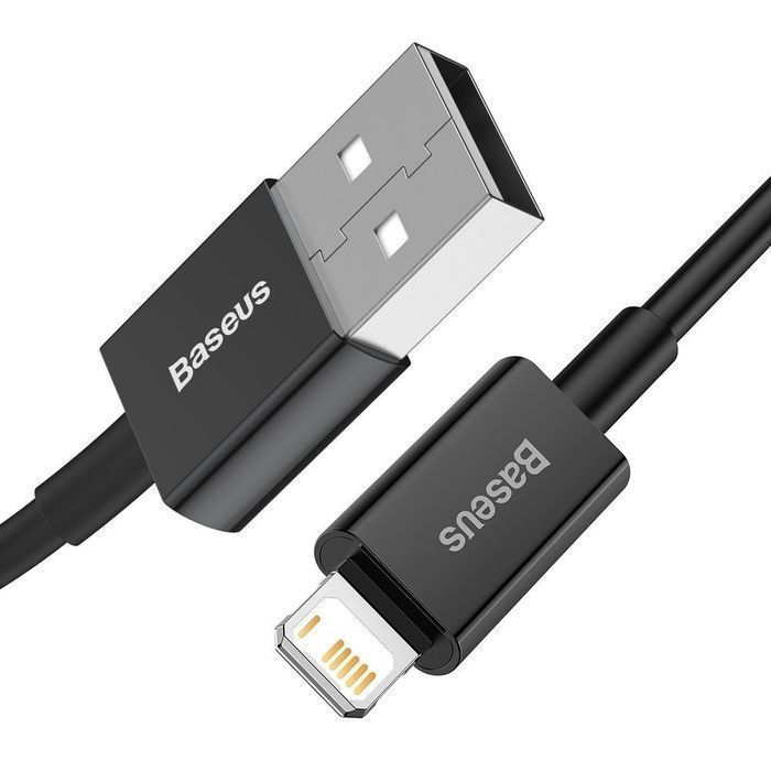 Kabel USB - Lightning 2,4A 2M Baseus Superior, Czarny