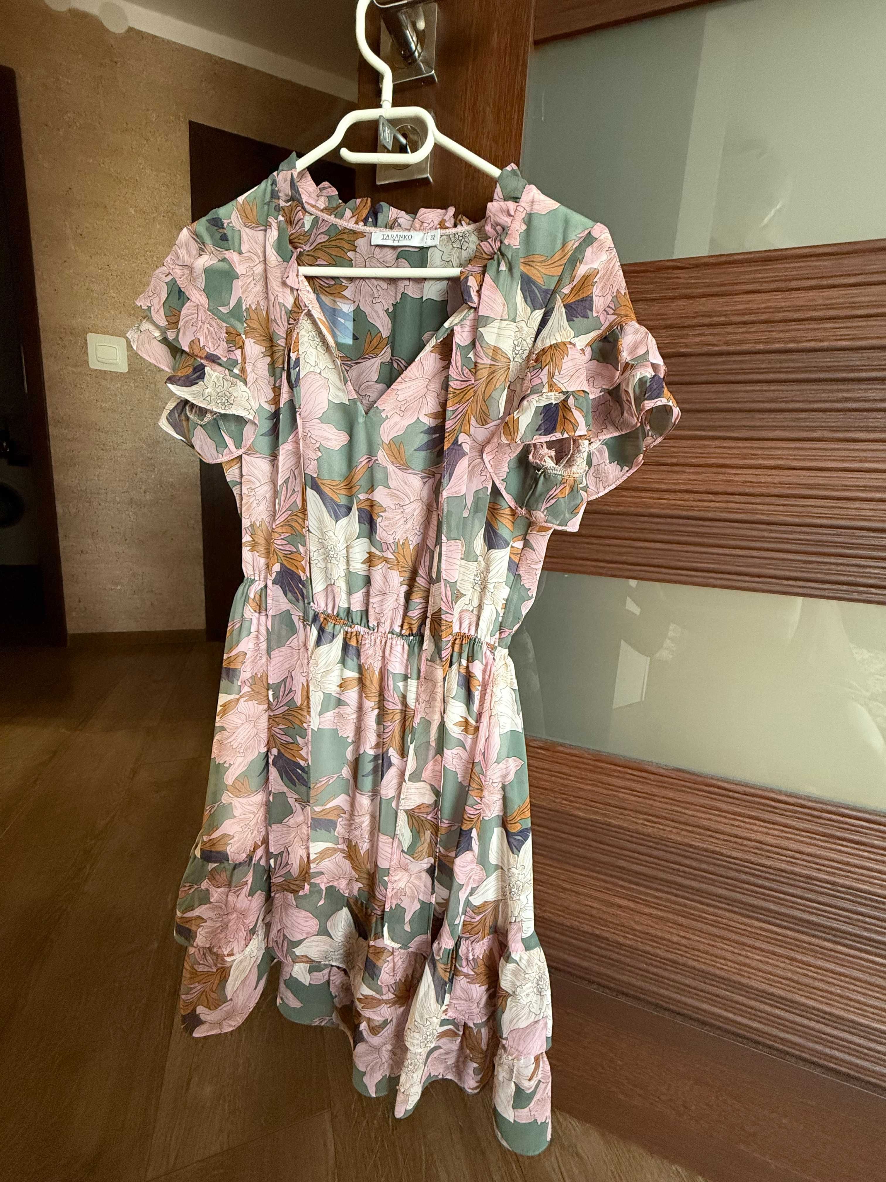 Sukienka w kwiatowy print