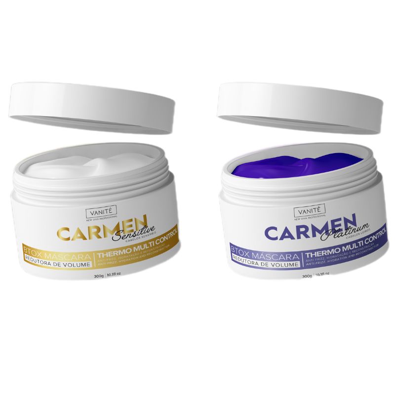 KIT BTOX Carmen Sensitive + Platinum 300GR Thermo Control Quaternizado