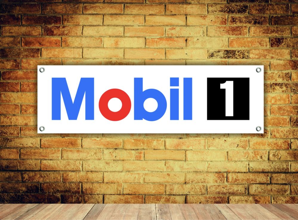 Baner plandeka Mobil 1 150x60cm