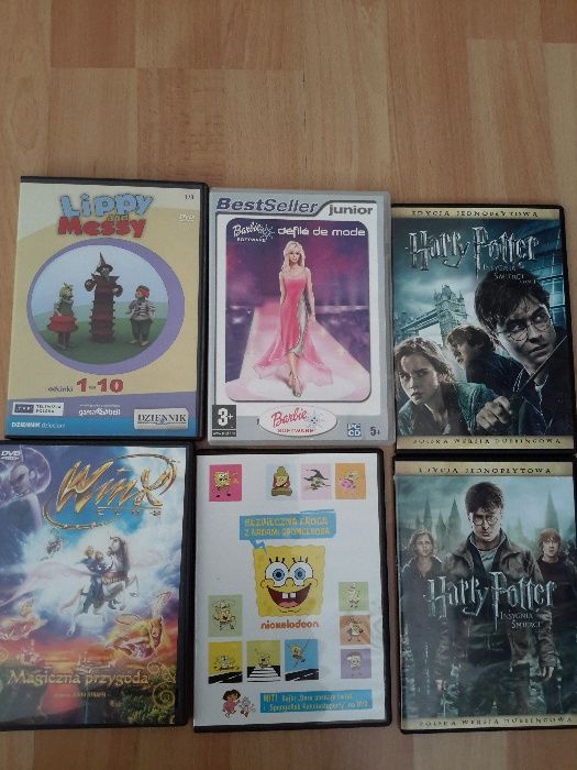 bajki, kliper, Tom i Jerry, Winx, Harry Potter, Cliffiord