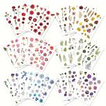 Naklejki dekoracyjne kwiatowe kwiaty Decoupage do dekoracji 750szt