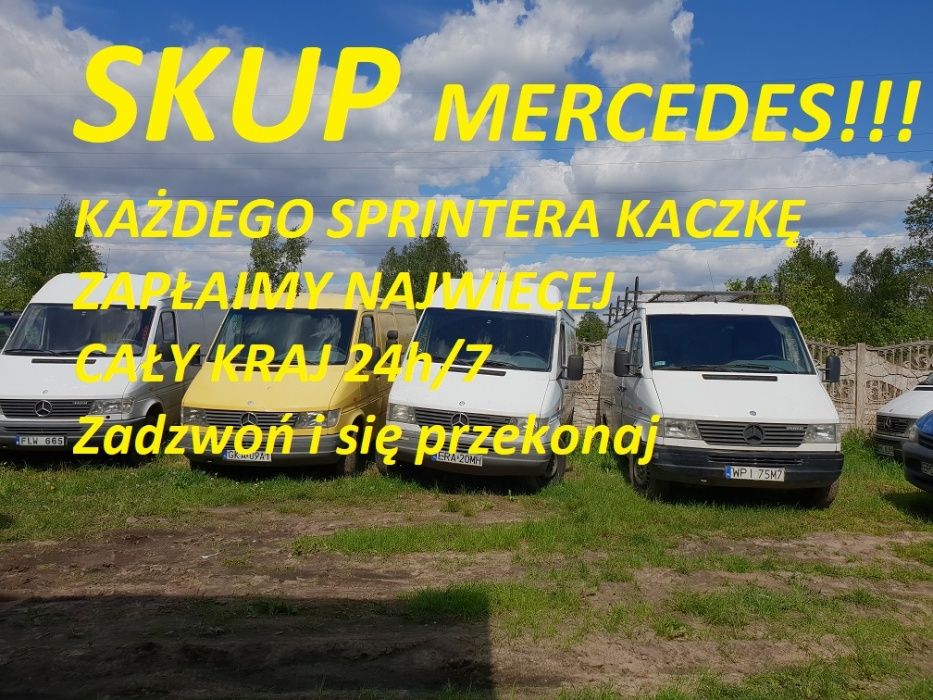 SKUP *MERCEDES SPRINTER* Kaczka SKUP Toyota Hiace Hilux Corolla Carina