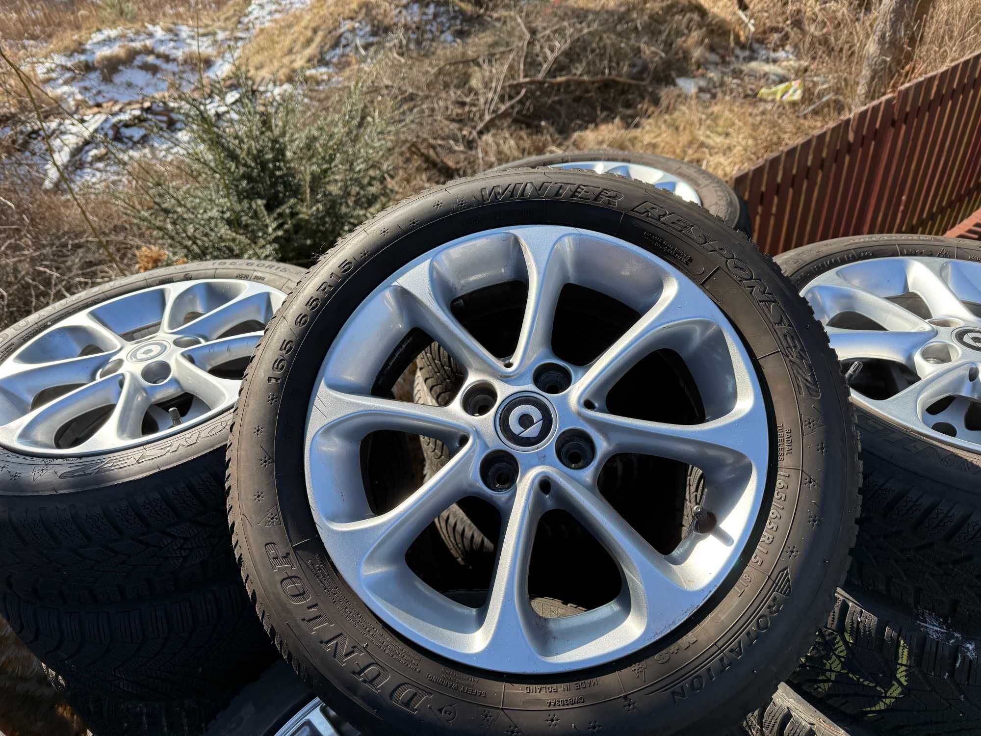 Felgi 15" 4x100 Smart ForTwo ForFour Renault Twingo Clio z oponami