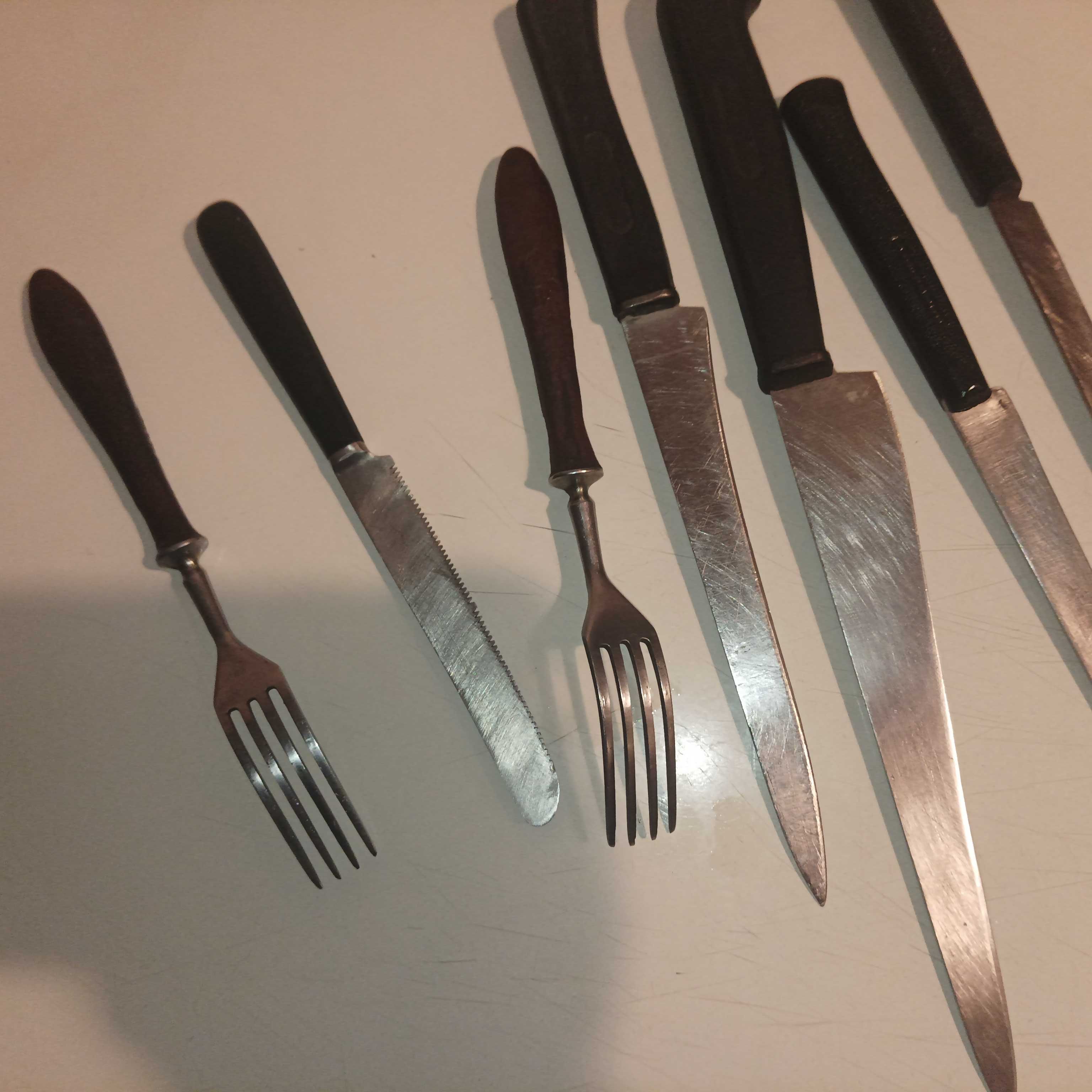 Sztućce Gerlach bakelit bakielit