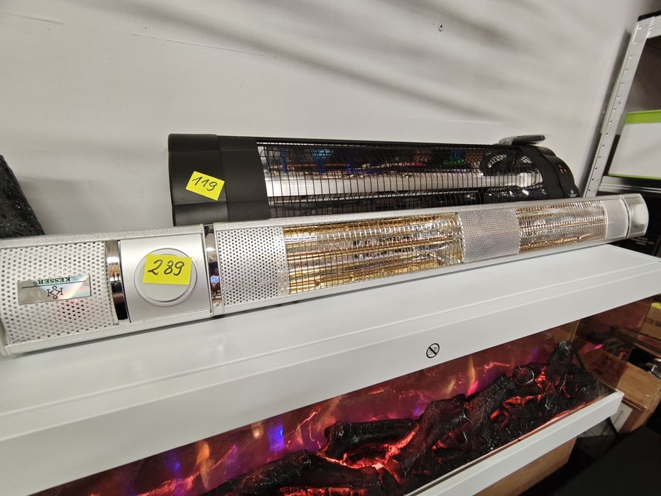 Promiennik ciepła natychmiast nagrzewa 3 stopnie mocy na pilota