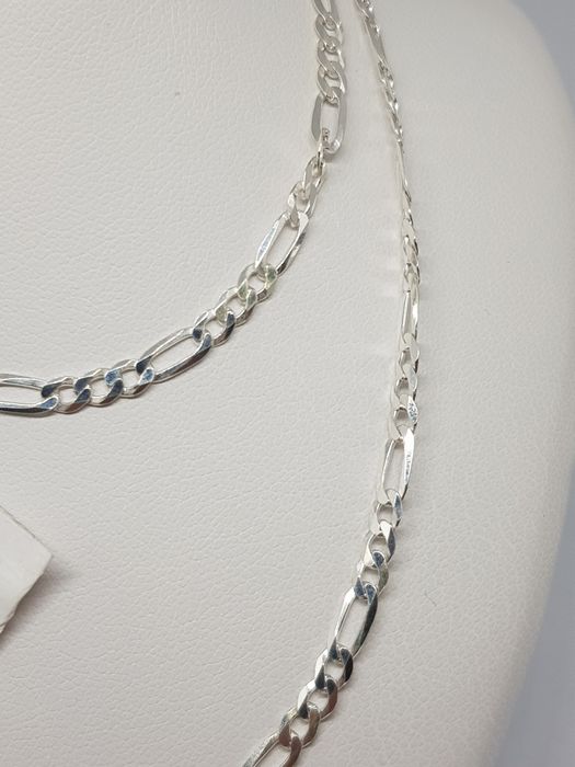 Srebrny łańcuszek splot Figaro srebro 925 długość 50cm