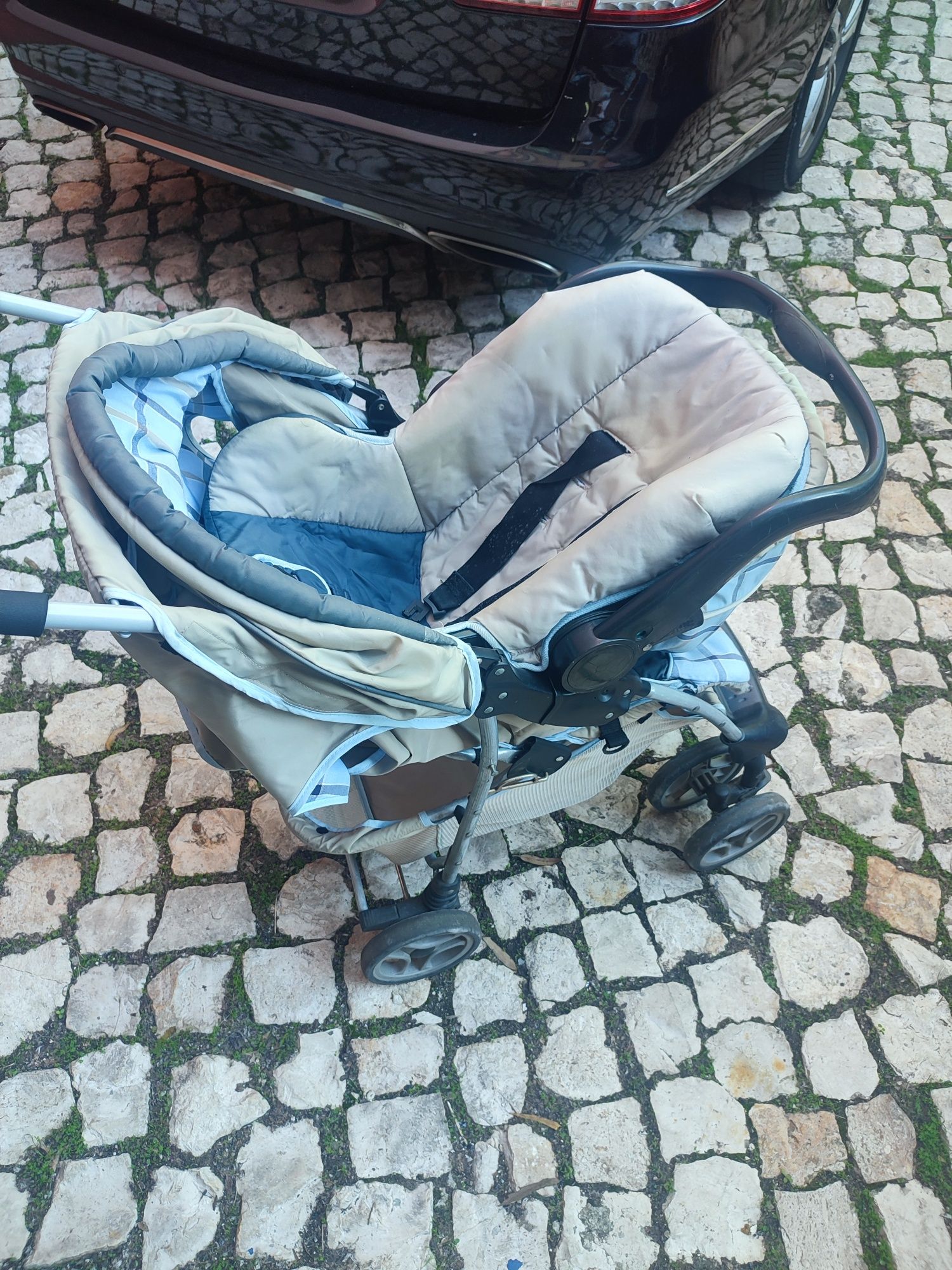 Carrinho bebe com ovo