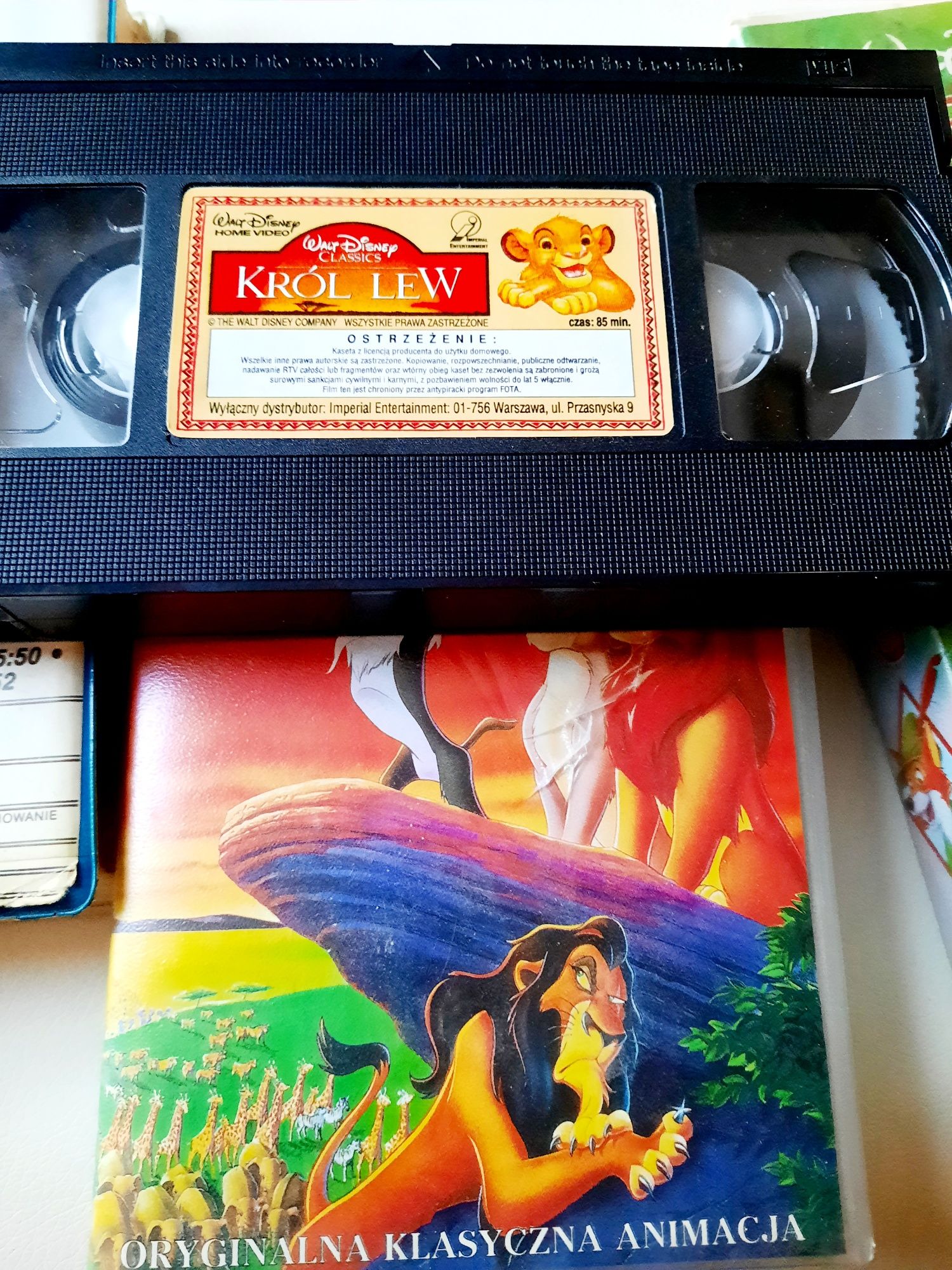 Bajki VHS  różne tytuły