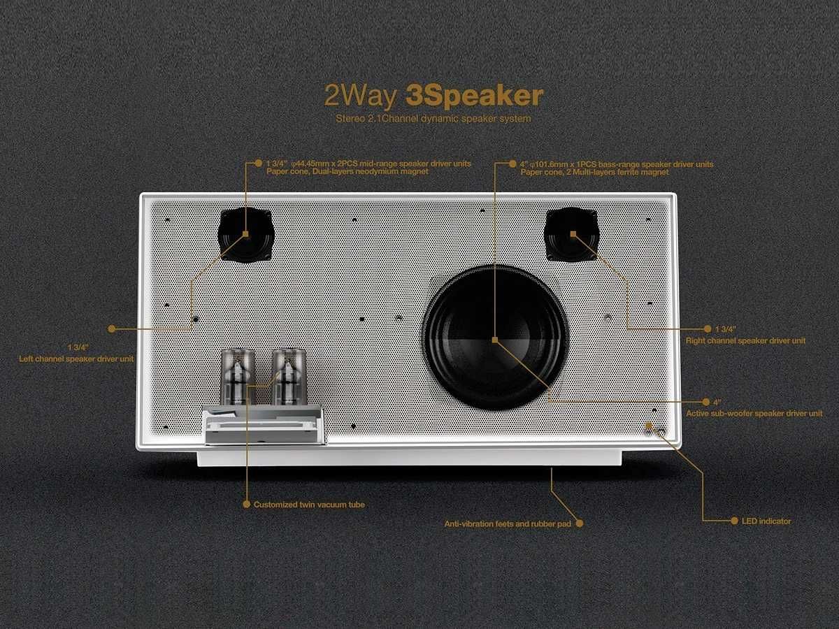 Ламповая Bluetooth аудиосистема Schwaiger VTA System