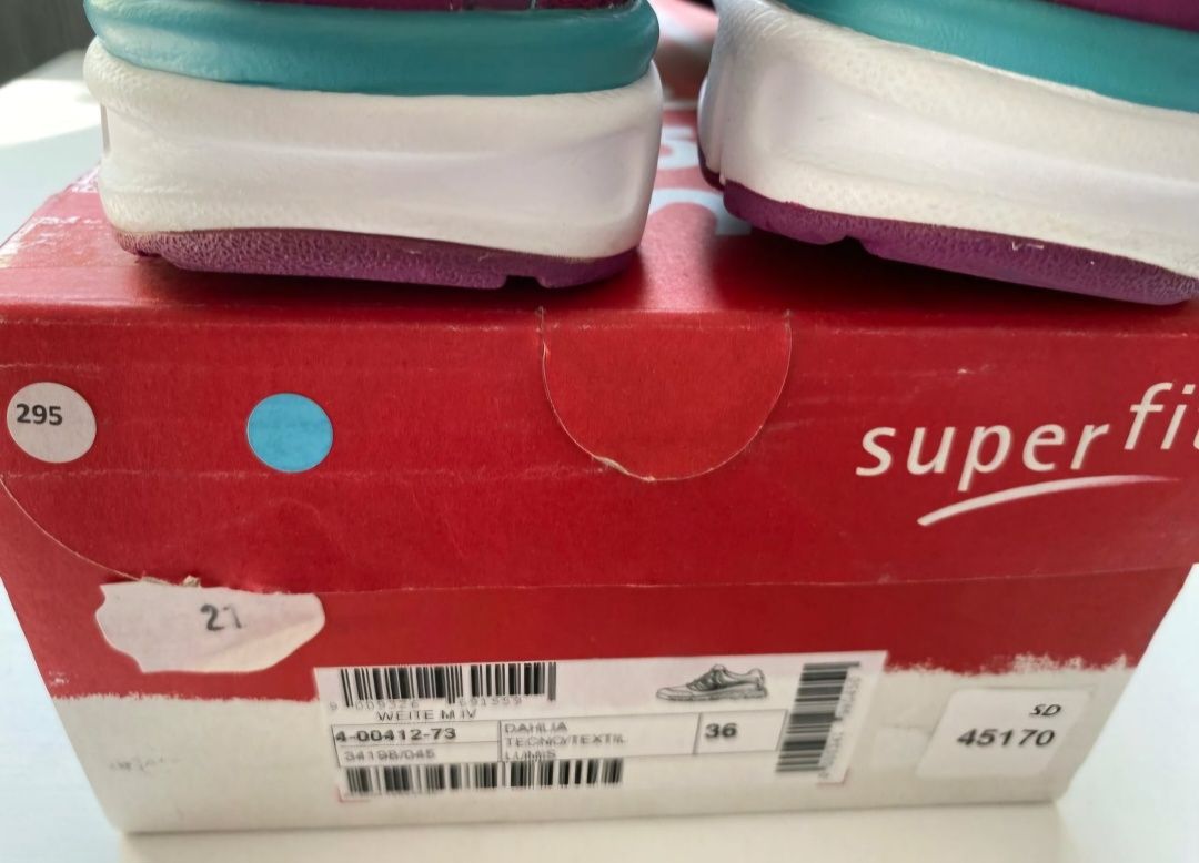 Новые кроссовки для девочек Superfit LUMIS Lila Mix 36p. оригинал.
