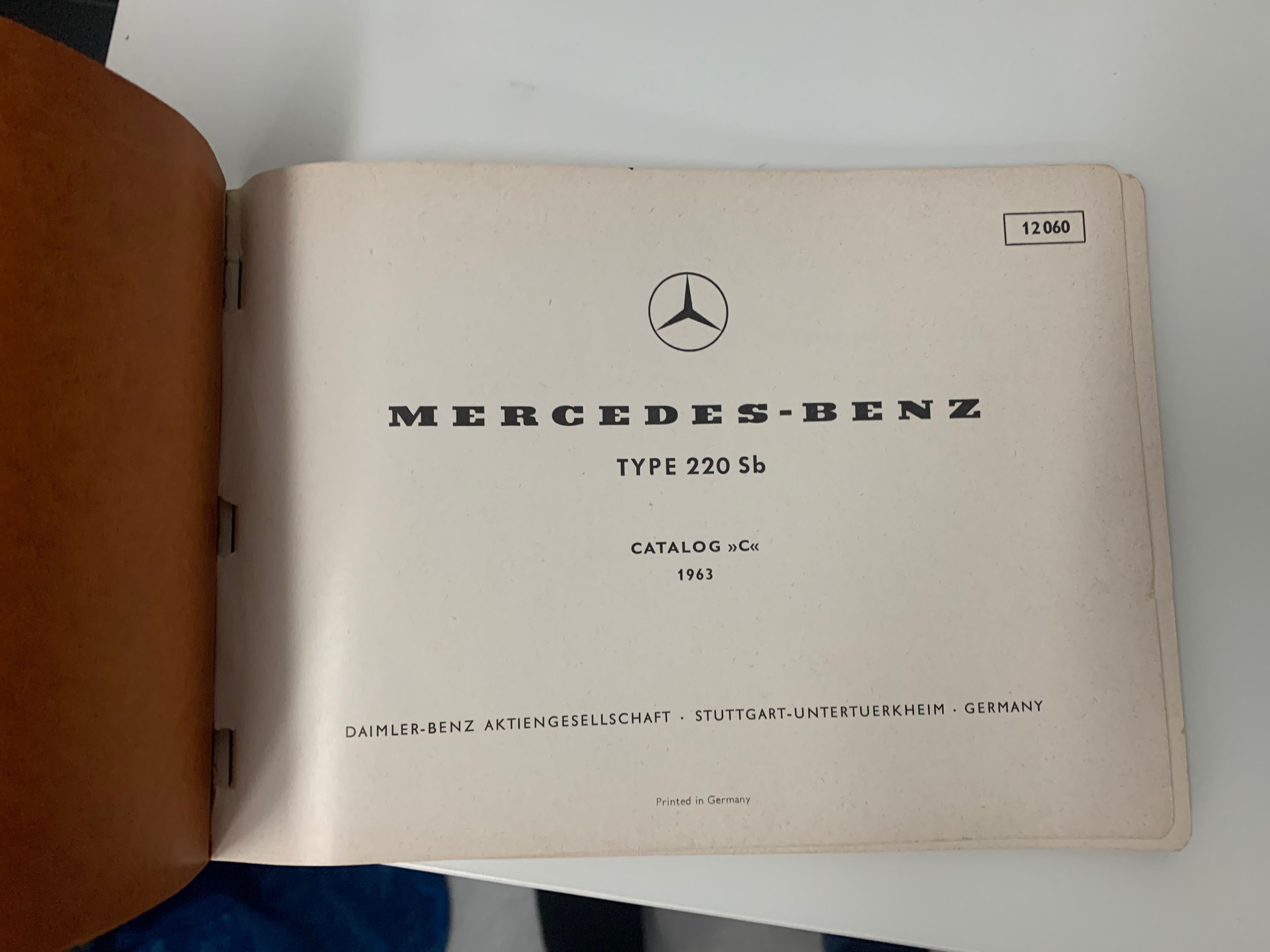 Prospekt,  Katalog, książka serwisowa mercedes