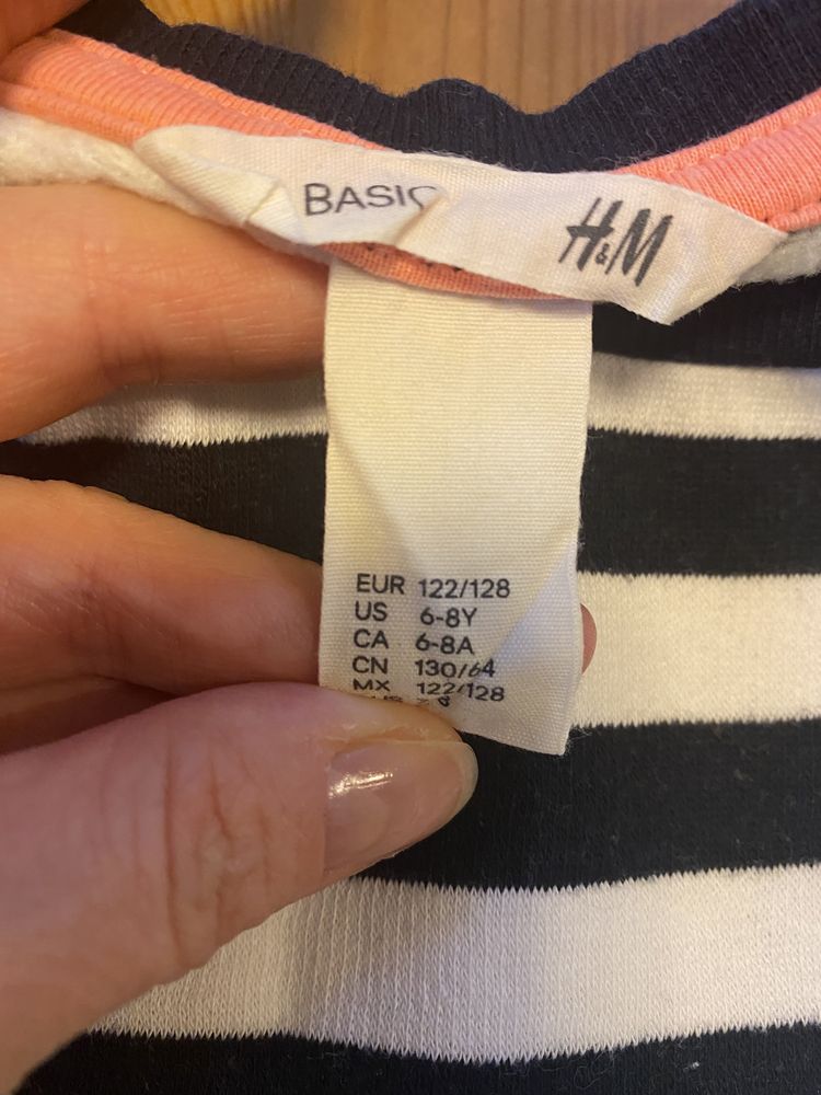 H&M ciepla sukienka z kieszeniami roz. 122/128