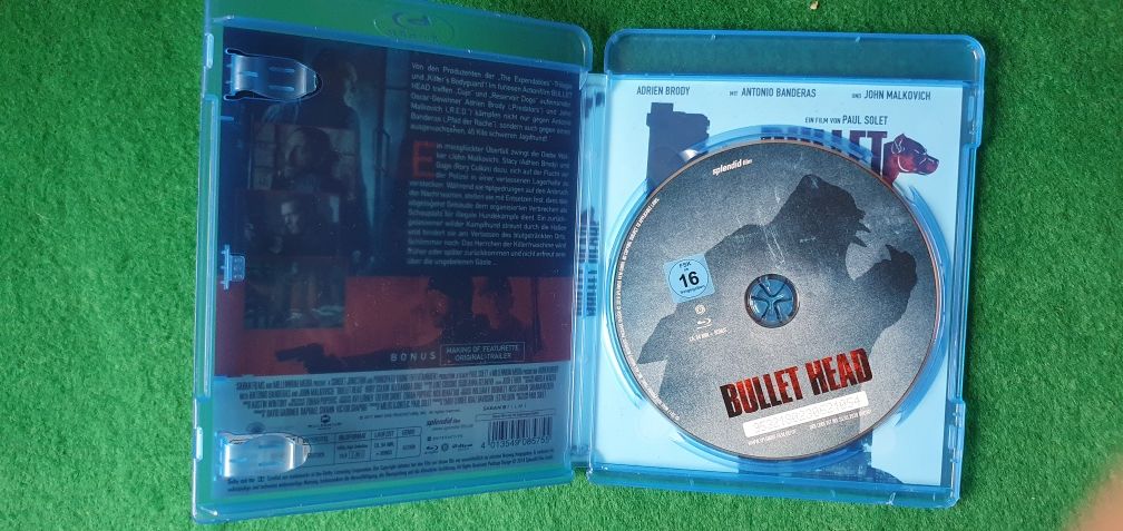 Dvd Blu Ray, Bullet Head, Brody, Banderas, Malkovich