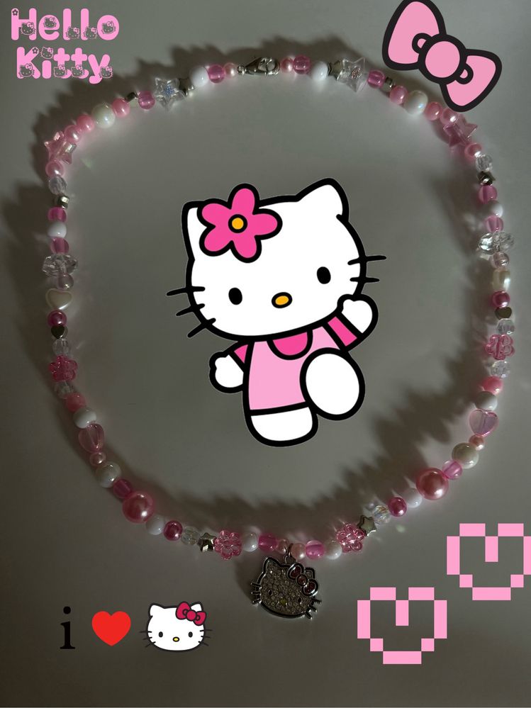 Naszyjnik hello kitty