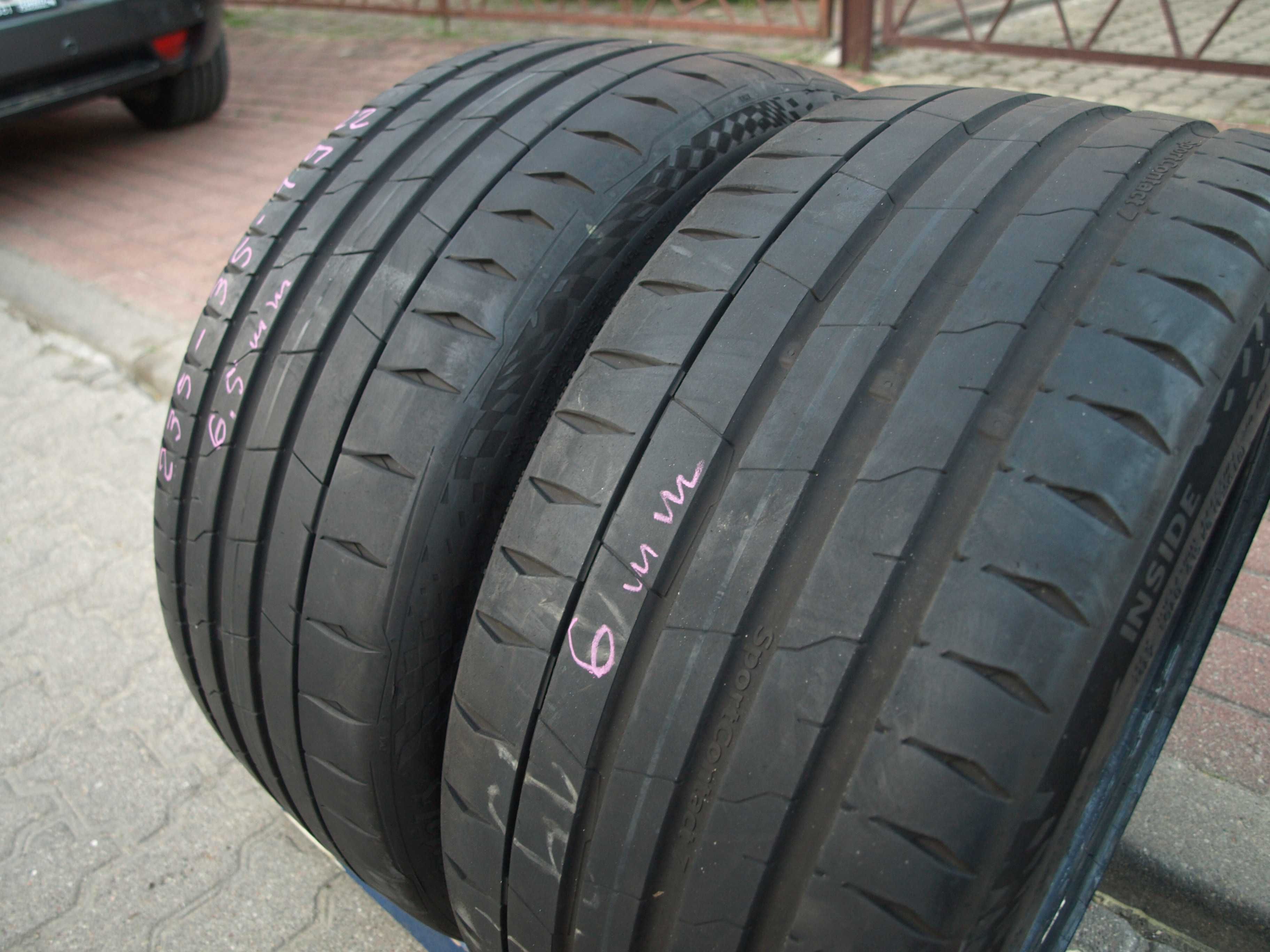 2 SZT 235x35zr19 Continental Contisport 7 2022 rok letnie