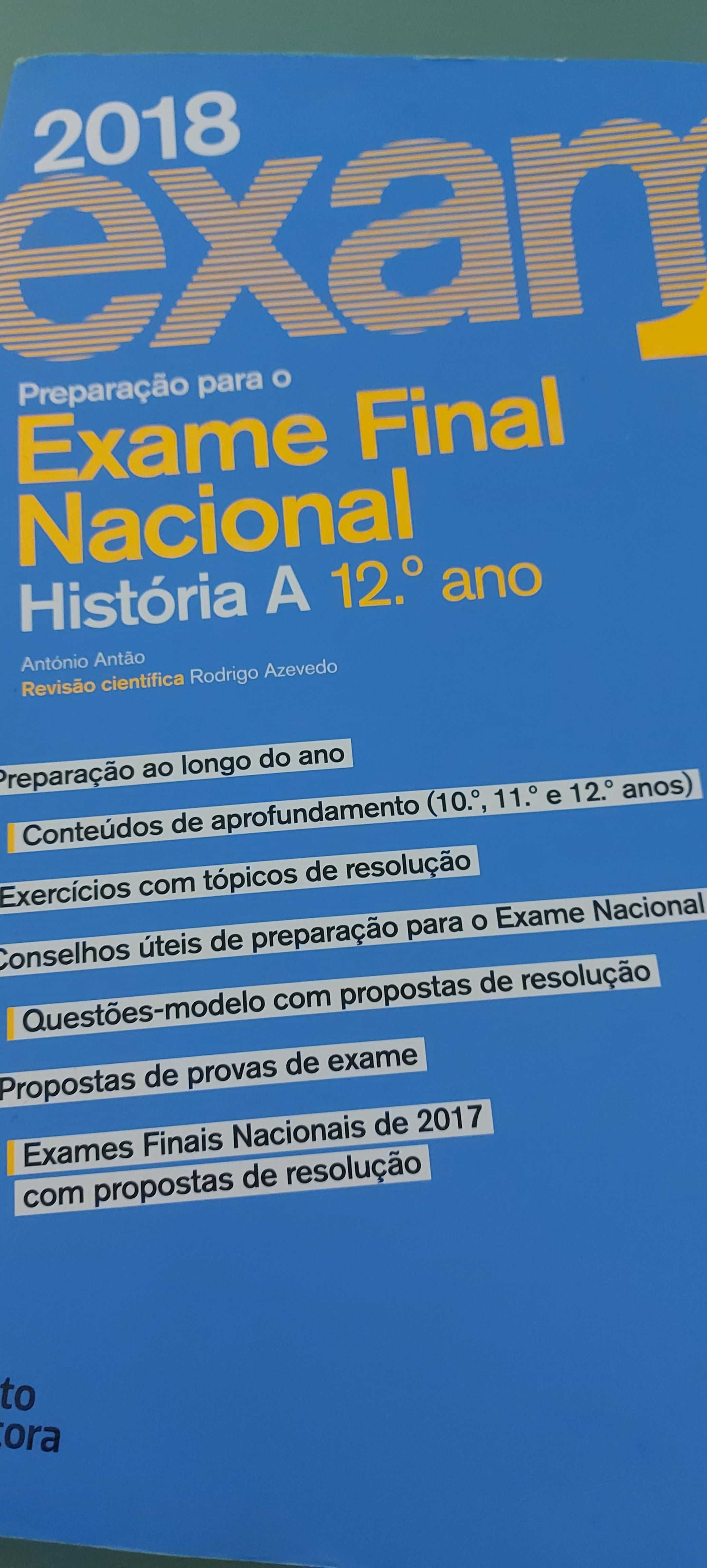 Vendo livro de exames de História do 12 ano