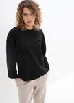 B.P.C t-shirt oversize czarny z szerokimi rękawami ^44/46