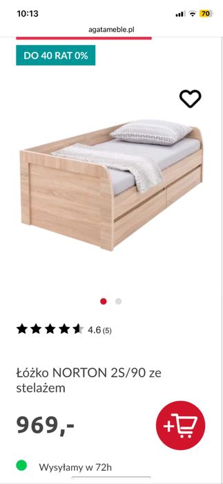 Łóżko młodzieżowe