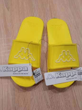 Nowe Klapki KAPPA żółte oryginale Germany lato plaża modne rozmiar 39